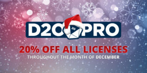 D20PRO Holiday Sale