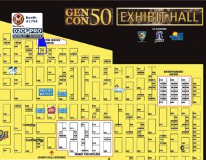 Mesa Mundi booth at Gen Con 2017