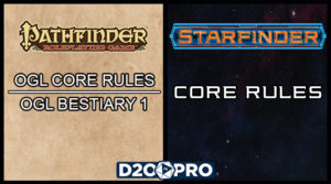 Pathinder OGL Core Rules, Bestiary, and Starfinder