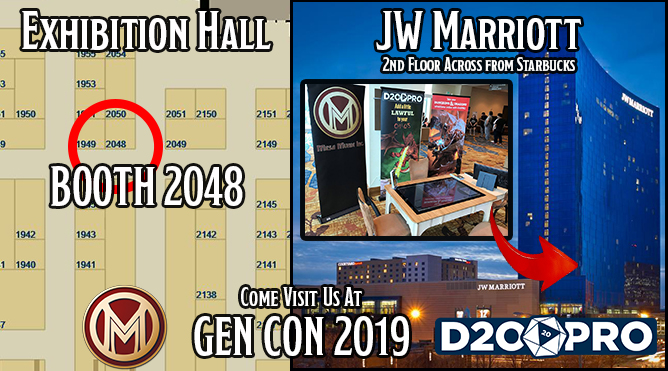 D20PRO Gen Con locations